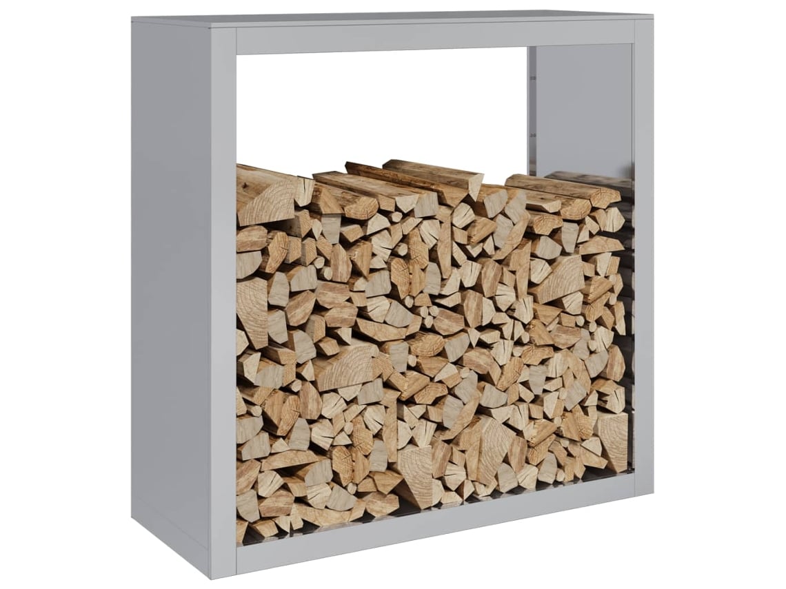Suporte Para Lenha | Rack De Lenha 100x40x100 Cm Aço Galvanizado Wsd579538 Lovely Home