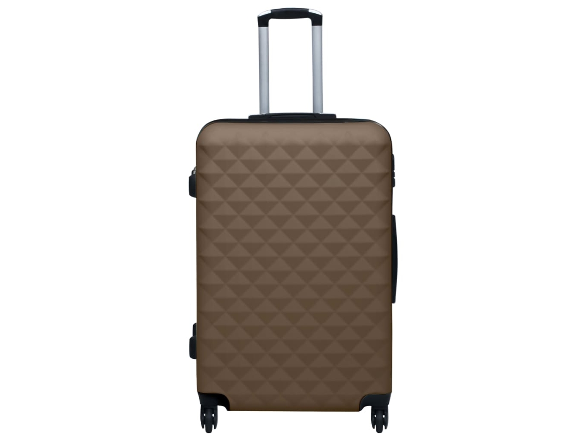 MAISON EXCLUSIVE Conjunto de Tróleis Estojo Rígido 3 Pcs Abs Castanho