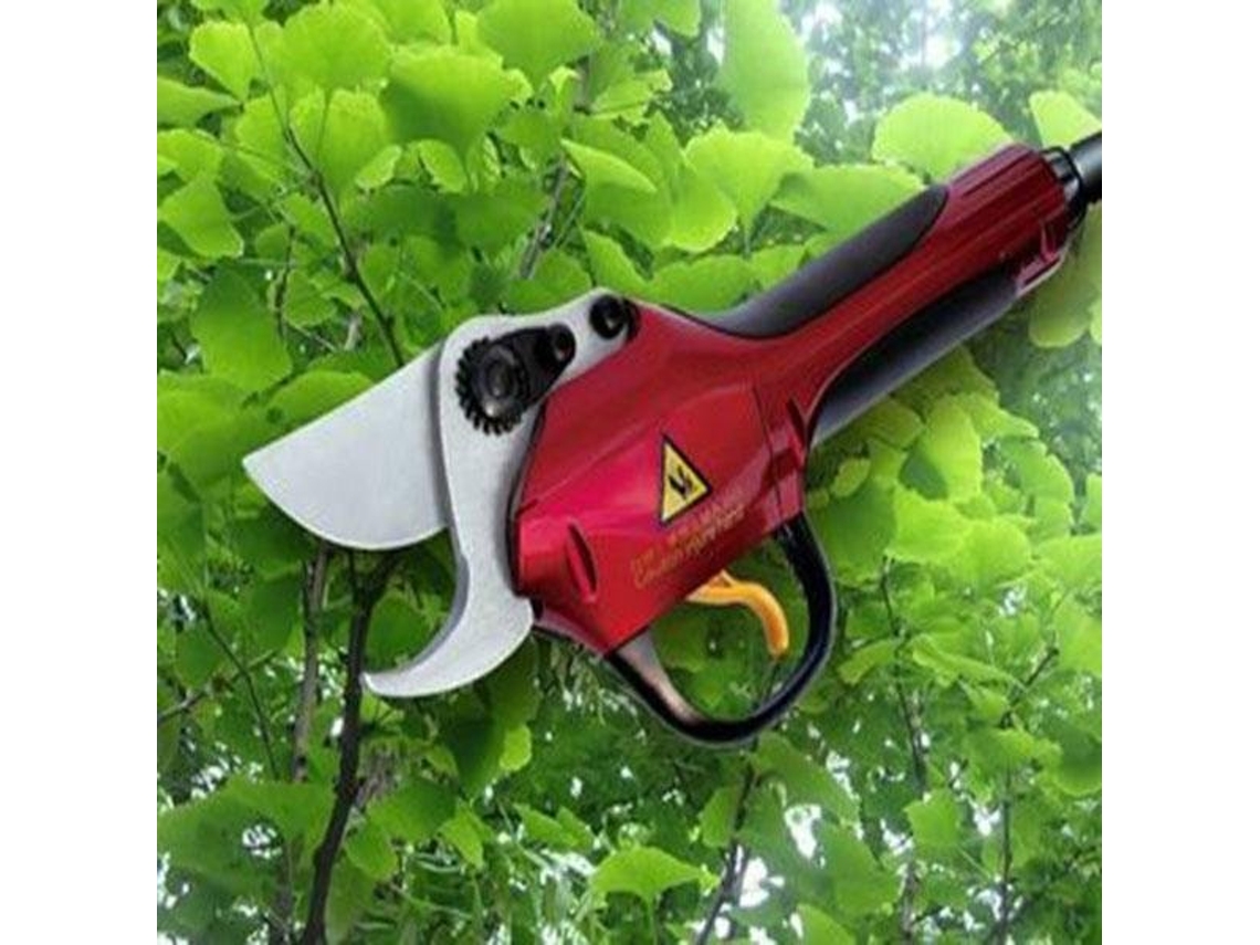 Tesoura de Podar Eléctrica YATEK com Gatilho Progressivo Corta Até 40Mm Contém Bateria e Caixa El46005