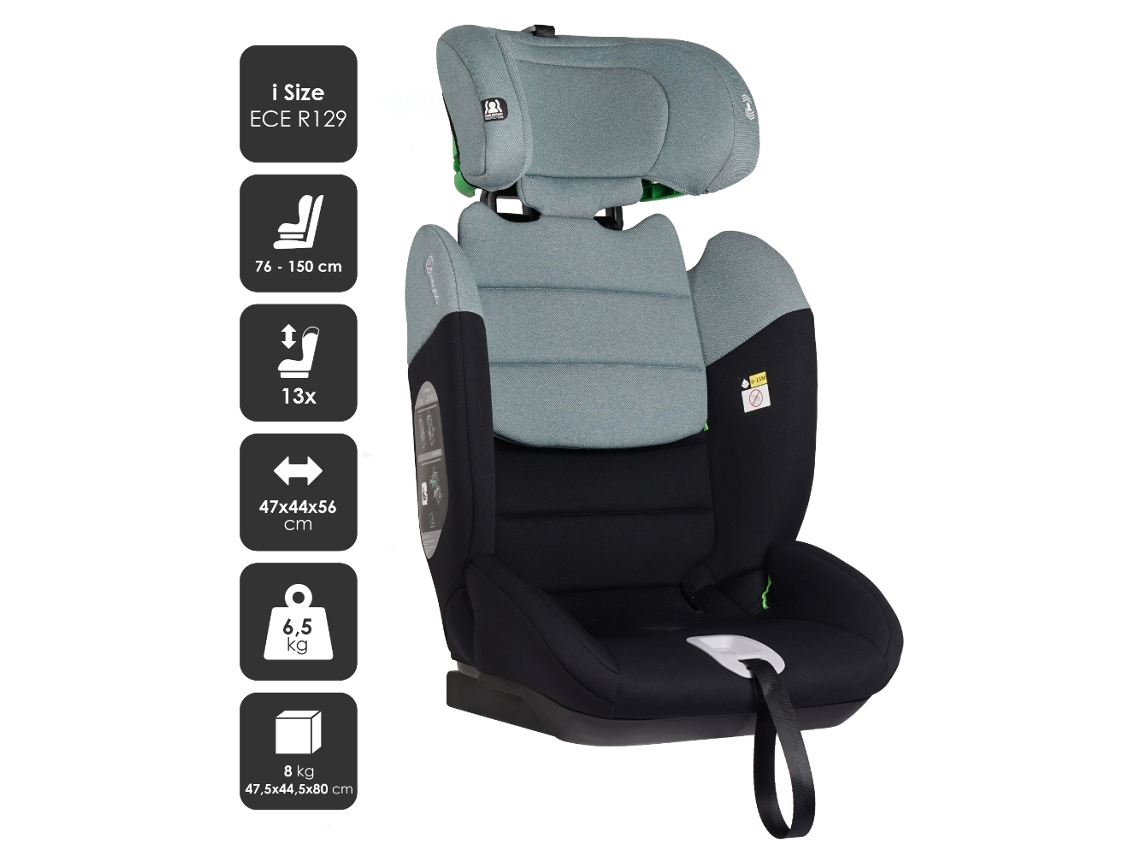 Cadeira Auto I Size 76 150 Cm Babygo Lumo Green