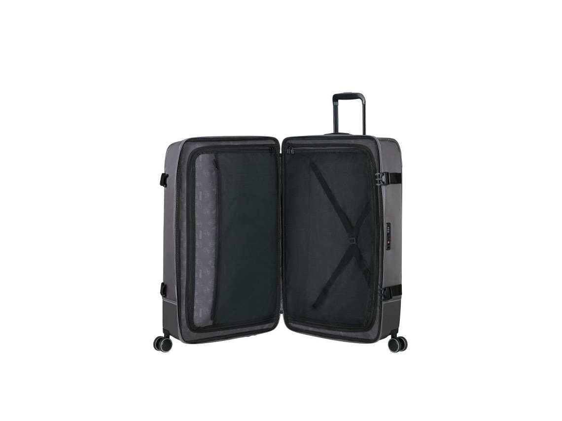 Mala De Viagem Média Urbana Faixa 79 4 Rodas Cinza Escuro 106l American Tourister