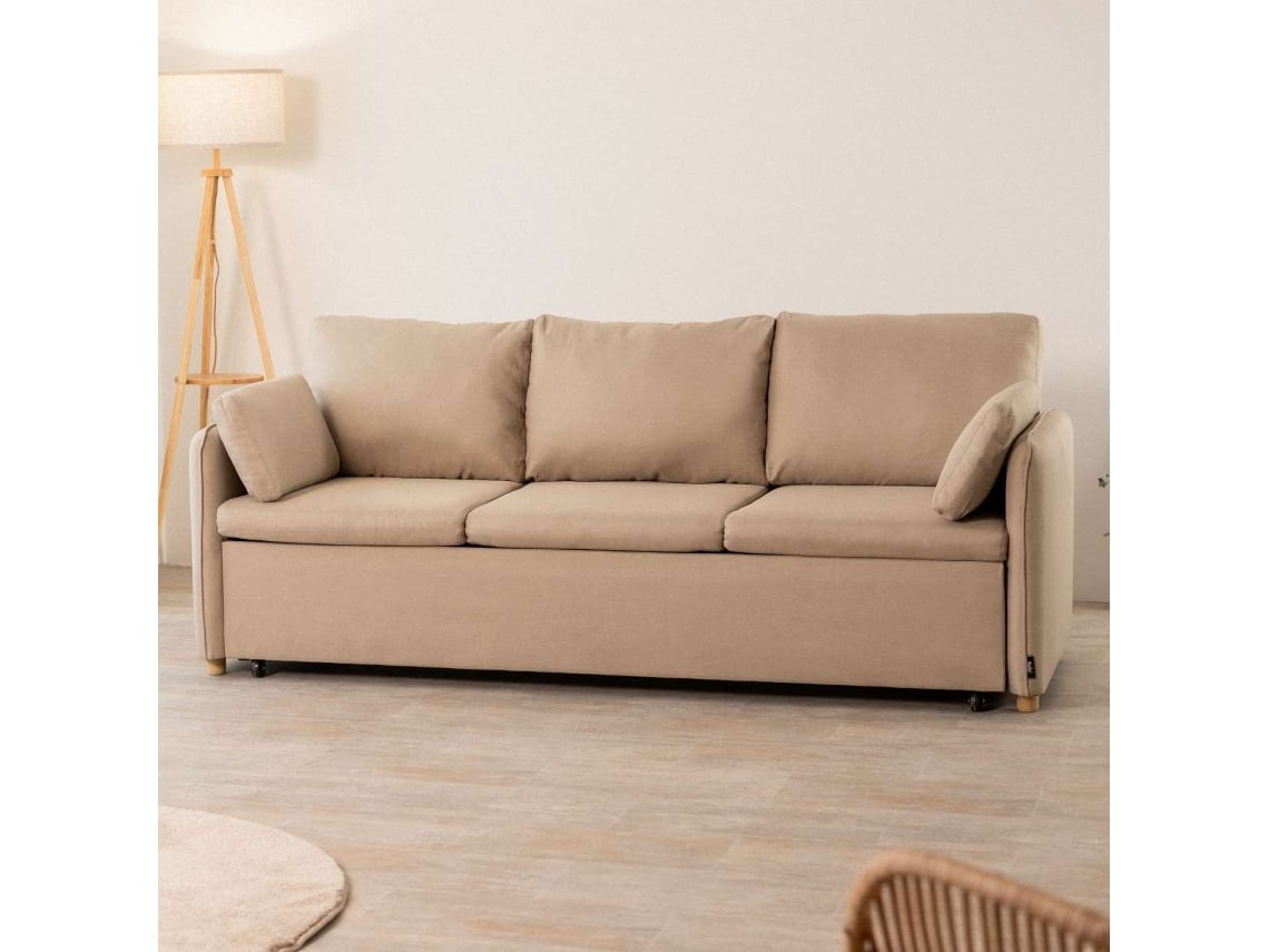 Sofá Cama Beige NALUI Nest 3 3 Plazas (211x86x88cm)