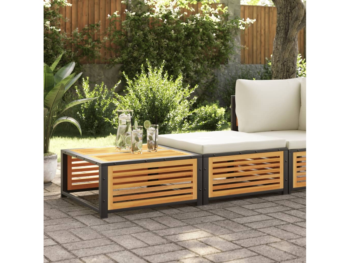 Mesa de jardim VIDAXL Marrom Madeira de acácia