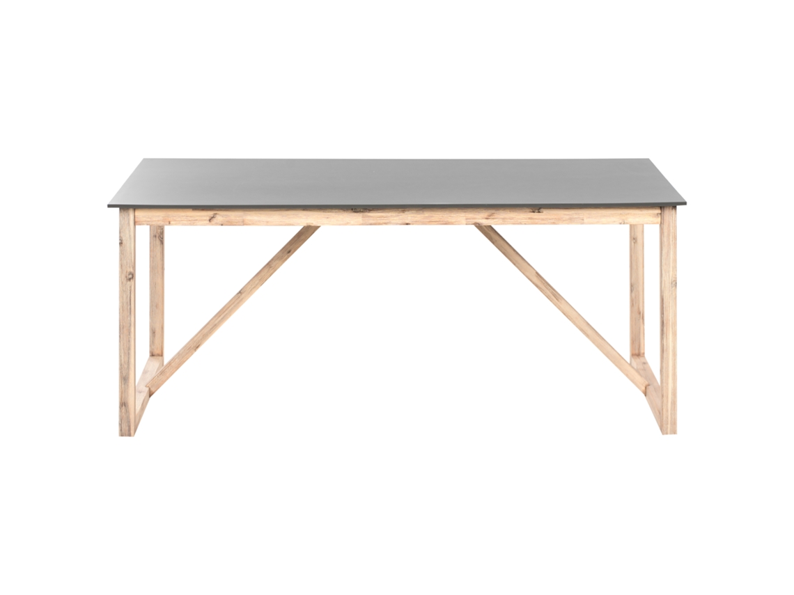 Mesa de jardim Beliani Notteri em concreto cinza 180x90x75