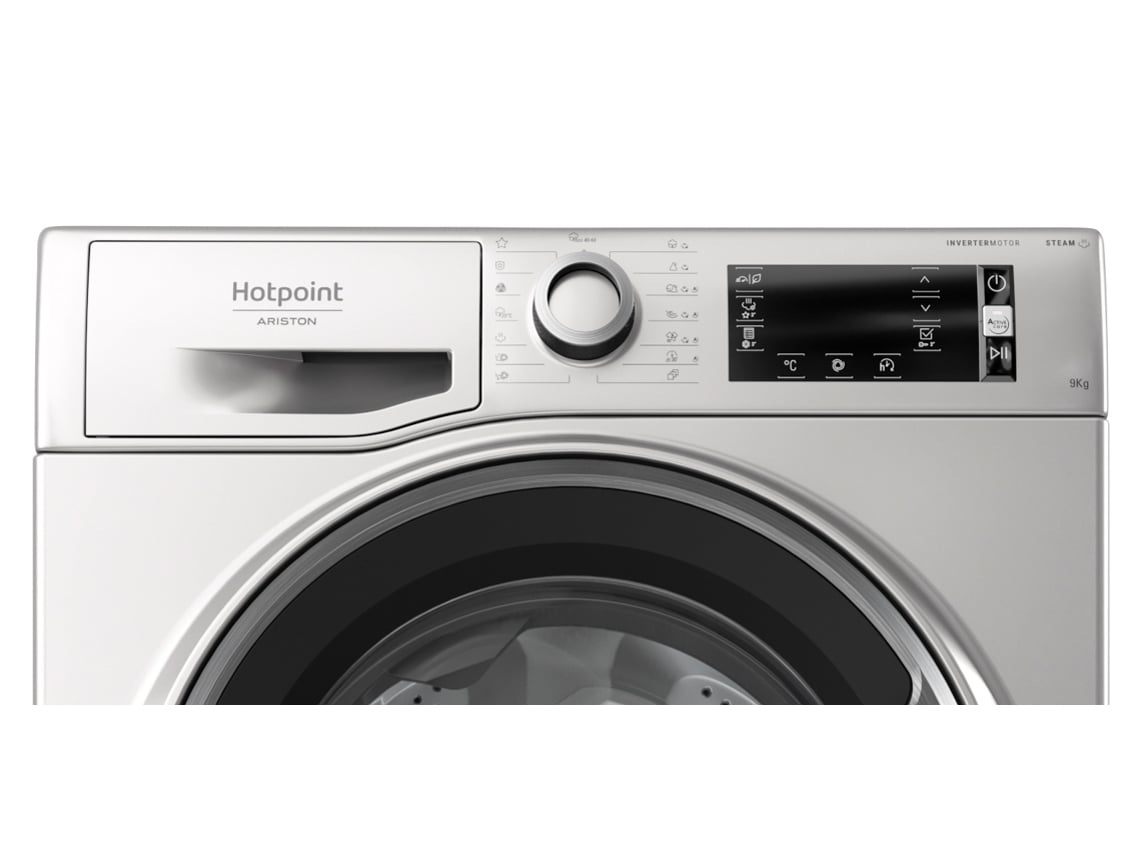 Máquina de Lavar Roupa HOTPOINT NLCD 948 SS (9 kg - 1400 rpm - Inox)