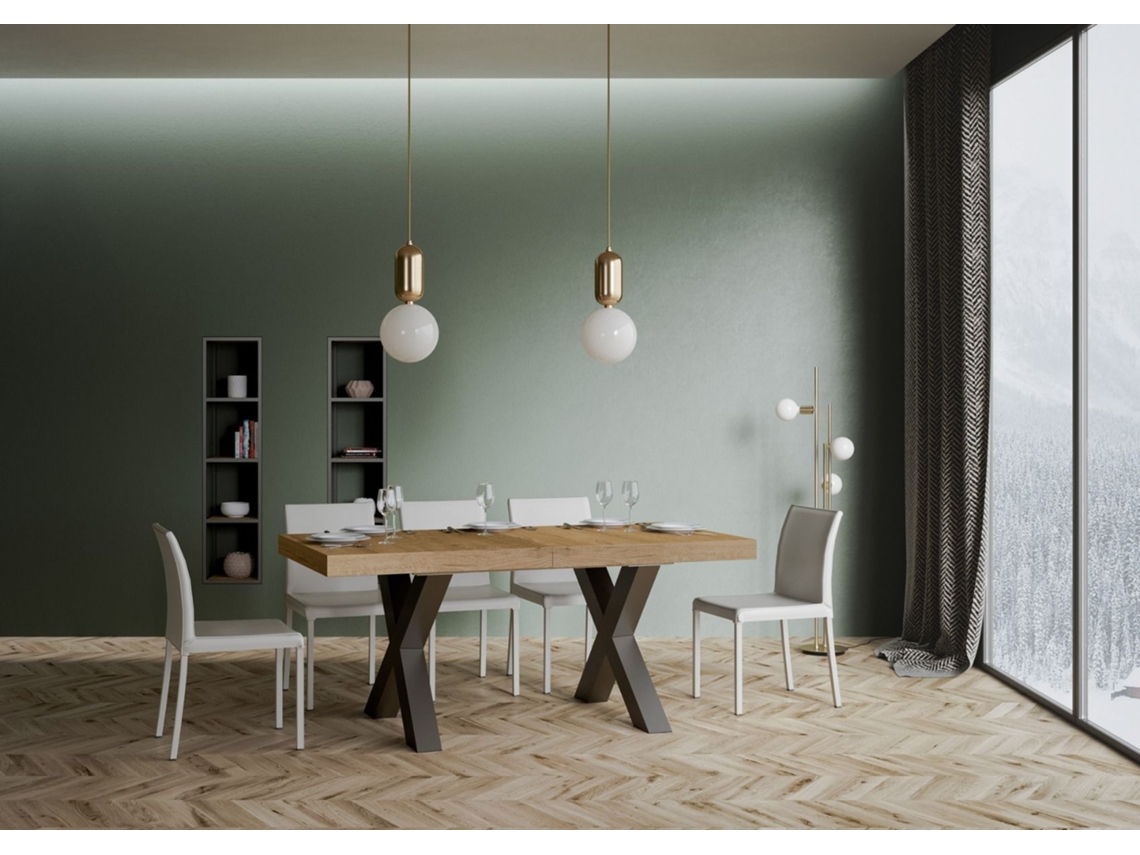 Mesa de Refeição ITAMOBY Traffic (90x180/440 - Painéis em Melamina - Carvalho Natural)