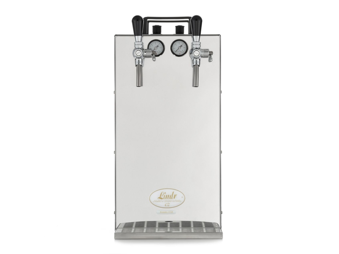 Dispensador de cerveja Refrigerador a seco de 2 linhas feito de aço inoxidável LINDR Kontakt 155 / R Green Line, 160 litros / h