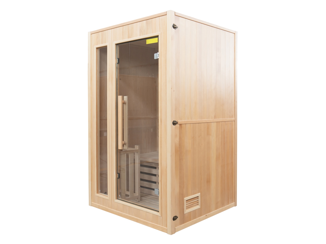 Sauna tradicional de casa de madeira finlandesa 2 lugares com fogão de 3,5 kW Zen 2