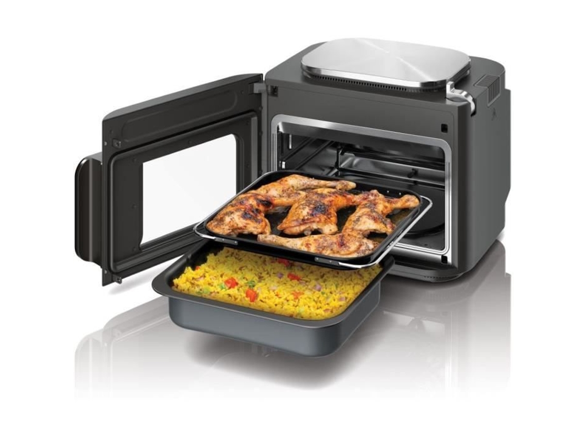 Fritadeira sem Óleo NINJA Multicooker SFP700EU Combi Forno e Fritadeira (12.5 L - Inox/Preto)