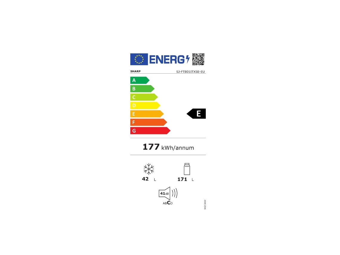 Refrigerador Combinado 54 Cm 213L Prata Estático Sjftb01Itxse SHARP