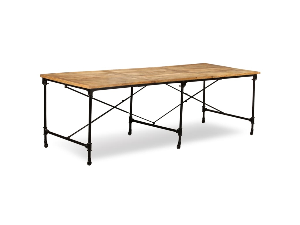 Mesa de Jantar Madeira de Mangueira Maciça 240 Cm NONAME