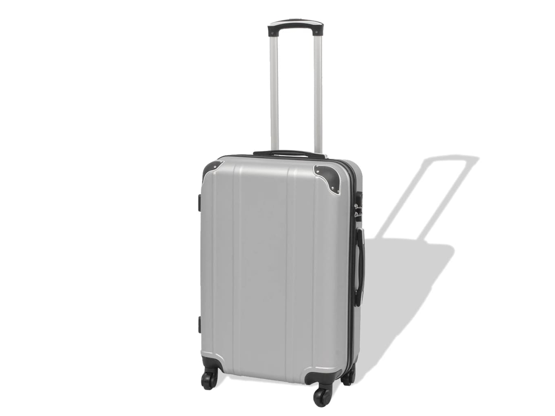 Conjunto de Malas VIDAXL rígido Cinzento (76x48x28 cm/66 x 41 x 24 cm/55 x 36 x 22 cm/21 x 29 x 14 cm)