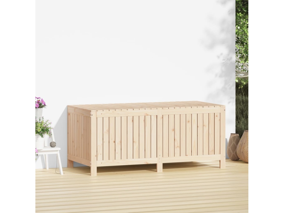 Caixa de Arrumação Jardim 147X68X64 Cm Pinho Maciço PANGSHIYUAN