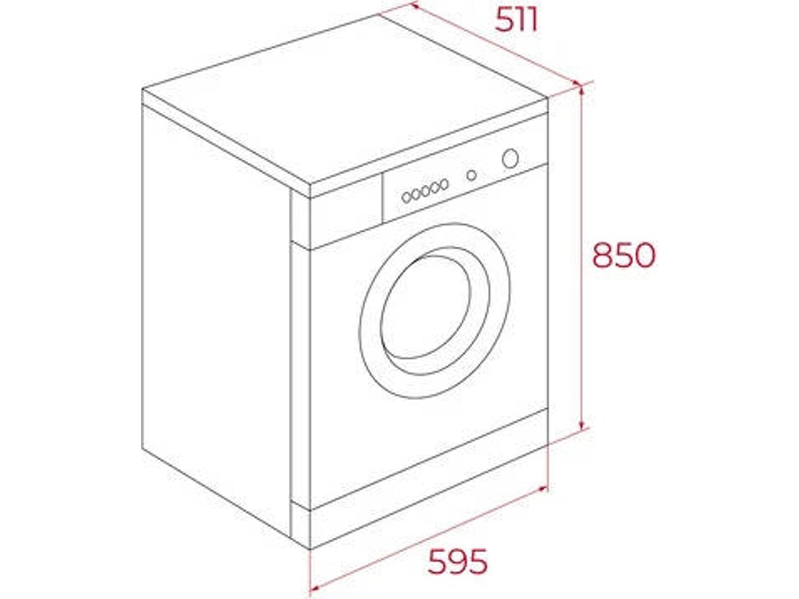 Máquina de Lavar Roupa TEKA WMK 40940 (9 kg - 1400 rpm - Branco)
