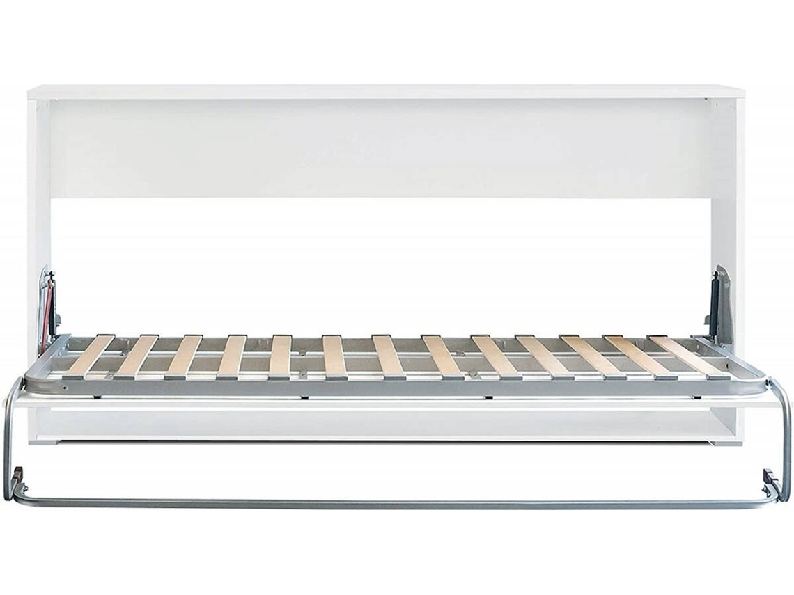 Cama Dobrável VENPRODIN Branco (Melamina - Compatível com o Colchão: 90x190 cm)