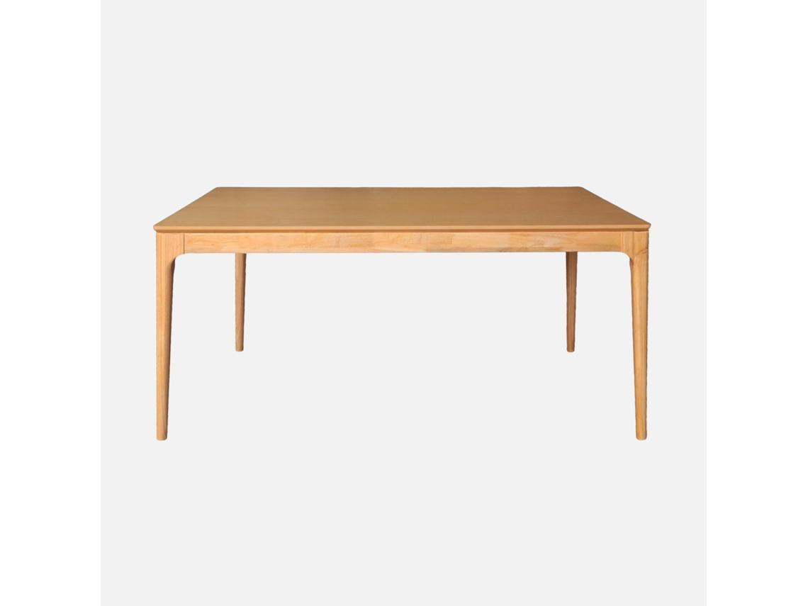 Mesa De Jantar Retangular Madeira De 6 Lugares, Natural Sweeek