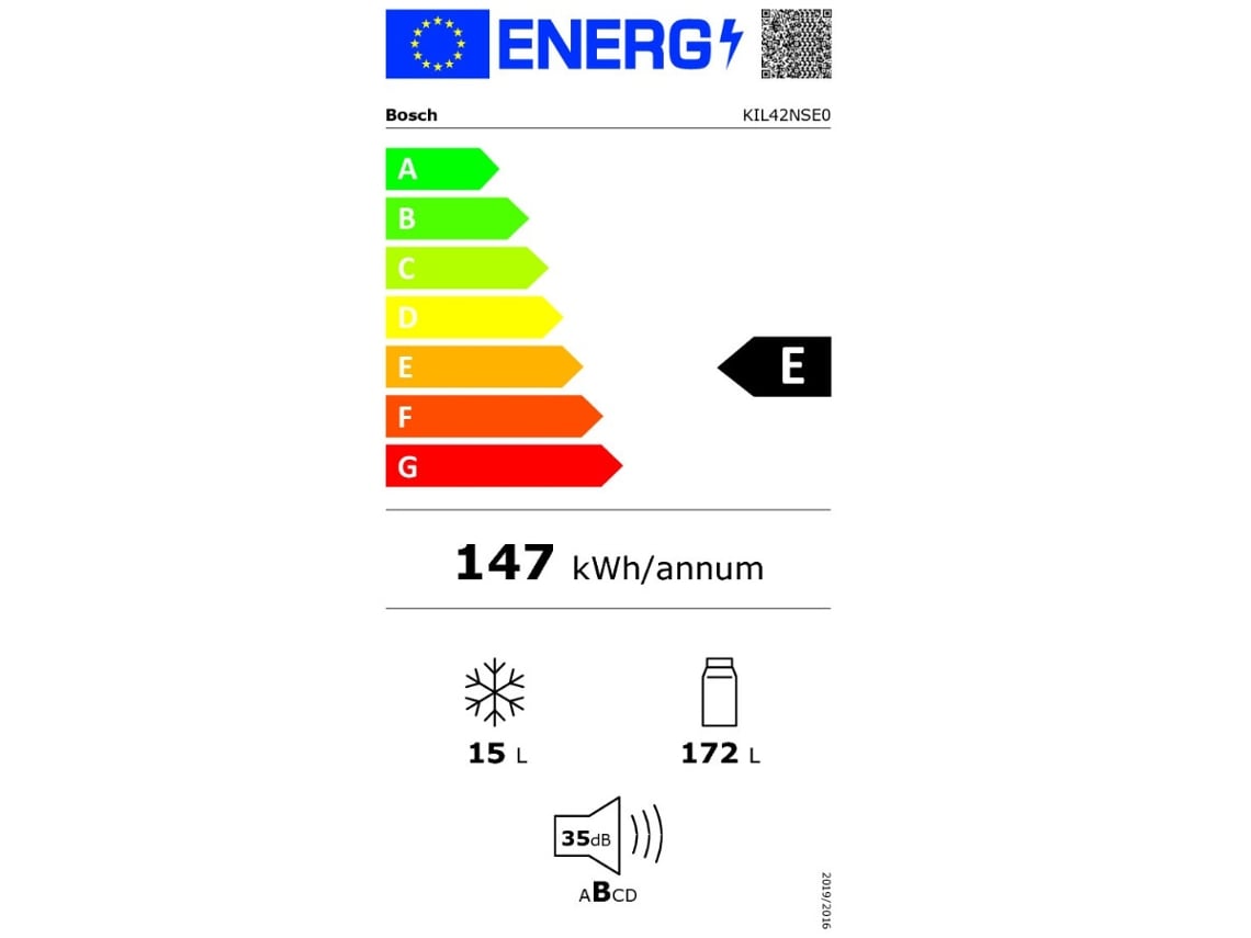 Frigoríficos BOSCH KIL42NSE0 (Estático - 122.1 cm - Branco)