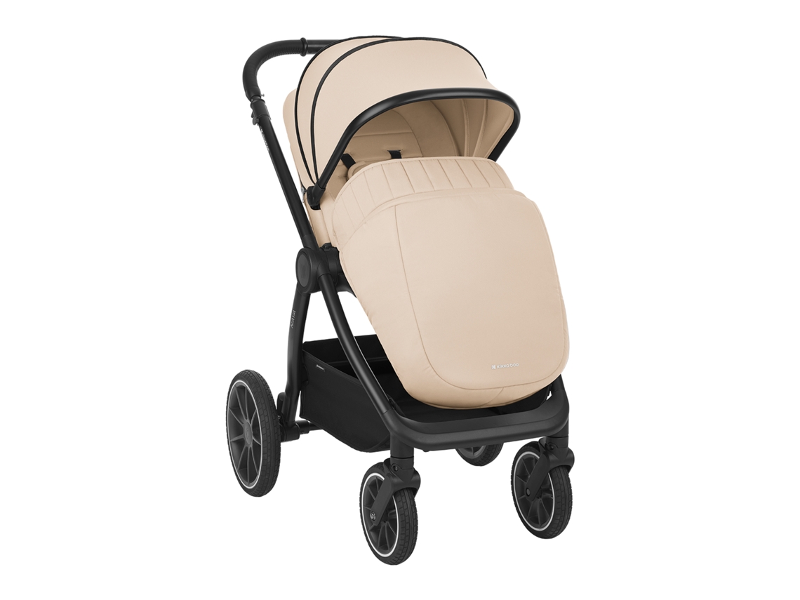 Carrinho De Bebê Naya Bege 2 Em 1 Com Alcofa Kikkaboo