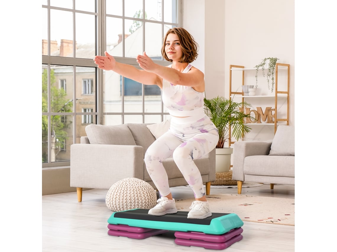 Stepper Ajustável 3 Etapas Fitness Casa 10/15/20cm