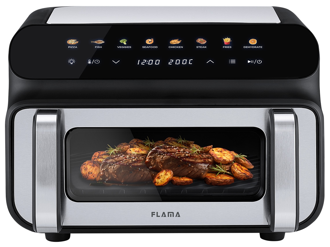 Grelhador sem Fumo & Airfryer FLAMA SmartPro 679FL (10L - Preto)
