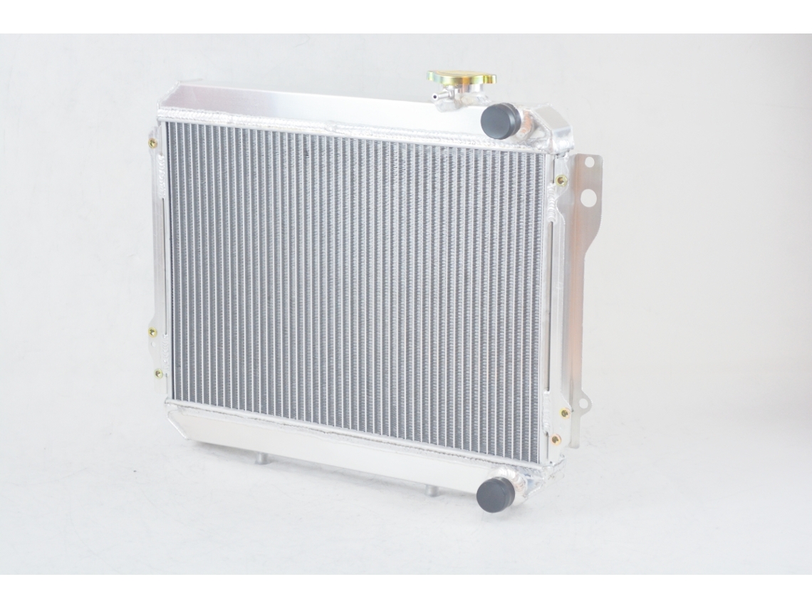 Radiador De Alumãnio 12,7x18,8x1,4, 18,5x22,3x4,13, Entrada/saãda 1,26, 2 Linhas, Compatãvel 1979 1983 Carro Compacto Oem