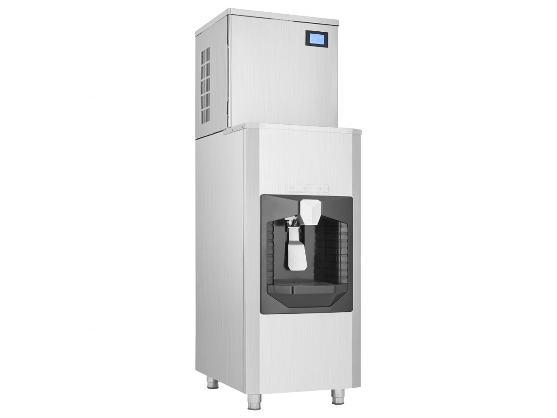 Máquina De Gelo Industrial 200kg/dia Com Depósito E Sistema De Limpeza Automática Tekmaquinas