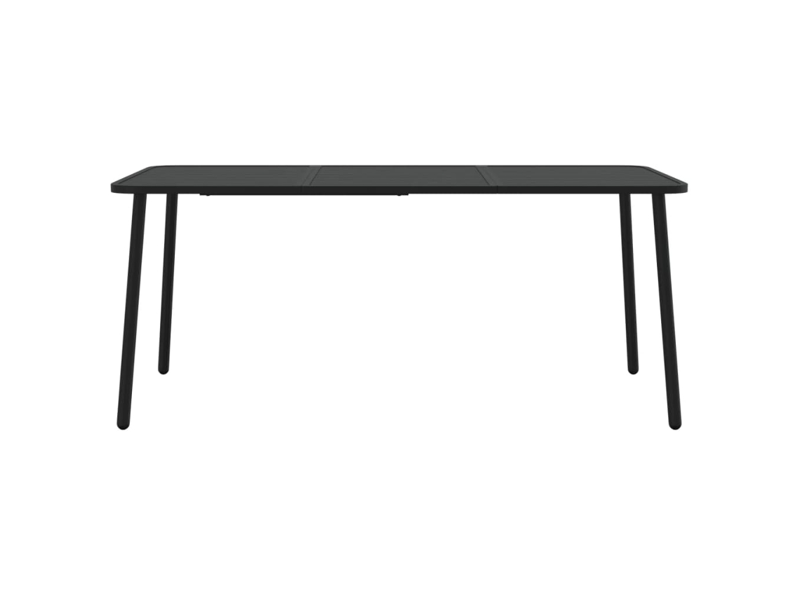 Mesa De Jardim Mesa Para Exterior 165x80x71 Cm Aço Antracite Lovely Home