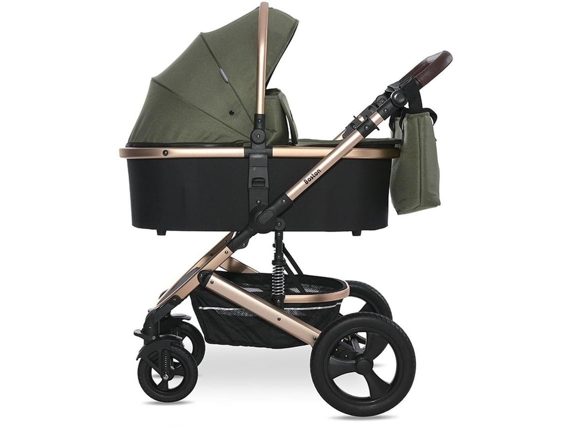 Carrinho de Bebê Boston de Três Peças Até 22 kg Da LORELLI Loden Verde