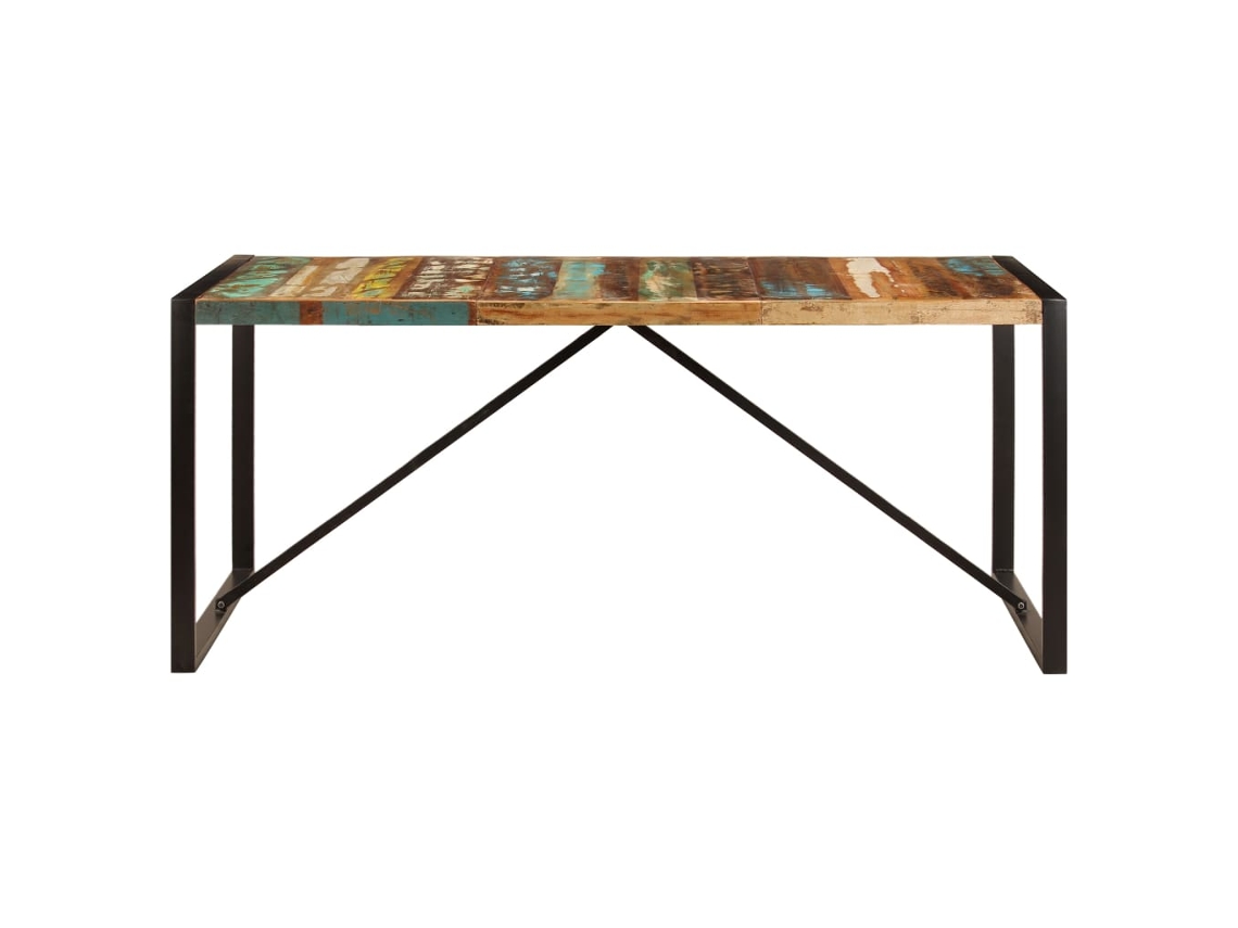 Mesa de jantar VIDAXL Multicolor Madeira (180x90x75 cm)