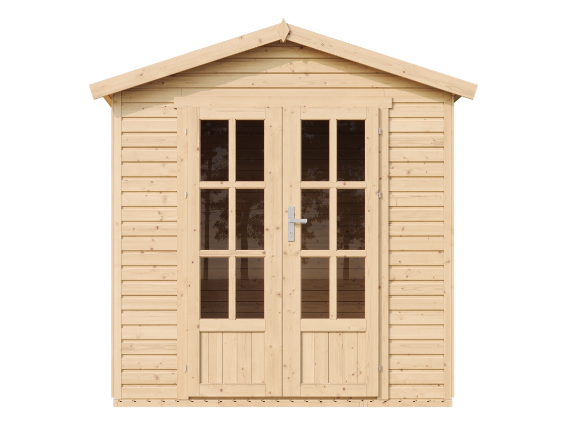 Abrigo de Madeira TIMBELA M351Fb + H351Fbblack com Chão (4 m² - 233x222x233 cm)