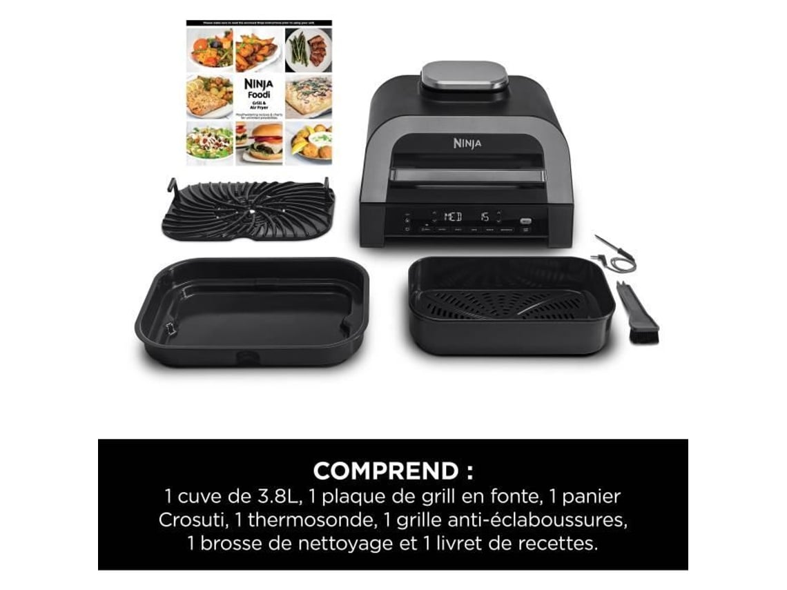 Grelhador E Fritadeira Sem Óleo Ninja Max 6 Em 1 Dg551eu 1760 W 6 Modos De Cozimento Cinza