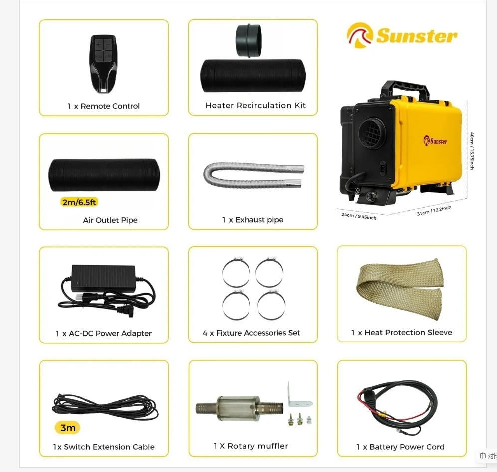 Aquecedor De Ar, Circulaã§ã£o Interna Eficiente, Controle Bluetooth, Htb1 Oem