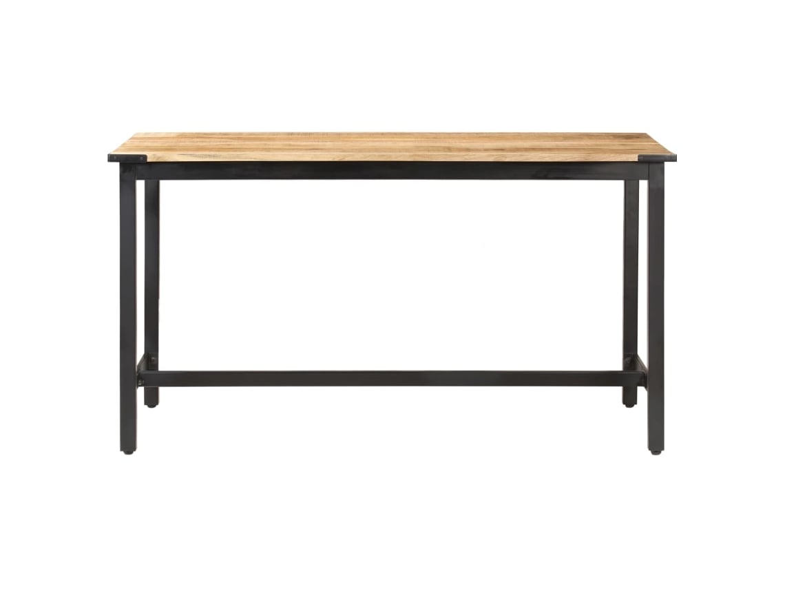 MAISON EXCLUSIVE Mesa de Jantar 140X70X76 cm Madeira de Mangueira Maciça Áspera