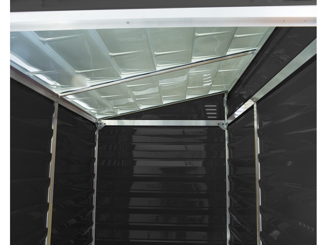 Abrigo de Jardim CANOPIA Skylight de Policarbonato 176X120X203 cm Cinza Escuro