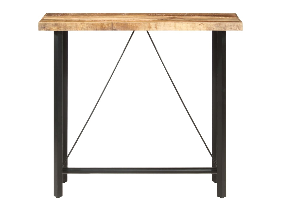 Mesa de Bar 120X58X107 Cm Madeira de Mangueira Áspera NONAME