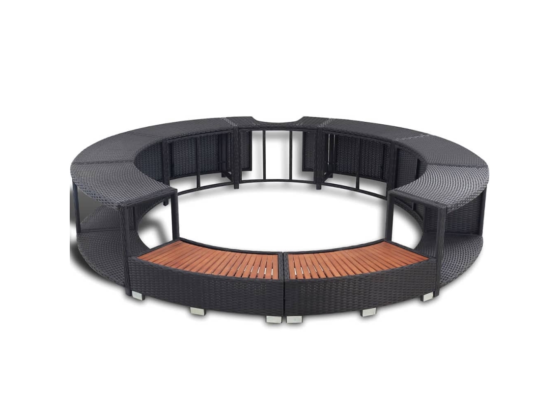 Contorno De Banheira Vime Pe Preto (sem Especificar Função E Dimensão)