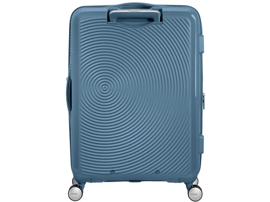 Mala de Viagem Média Expansível  AMERICAN TOURISTER Soundbox Azul Pedra (67x46,5x29/32cm - 71,5/81L)