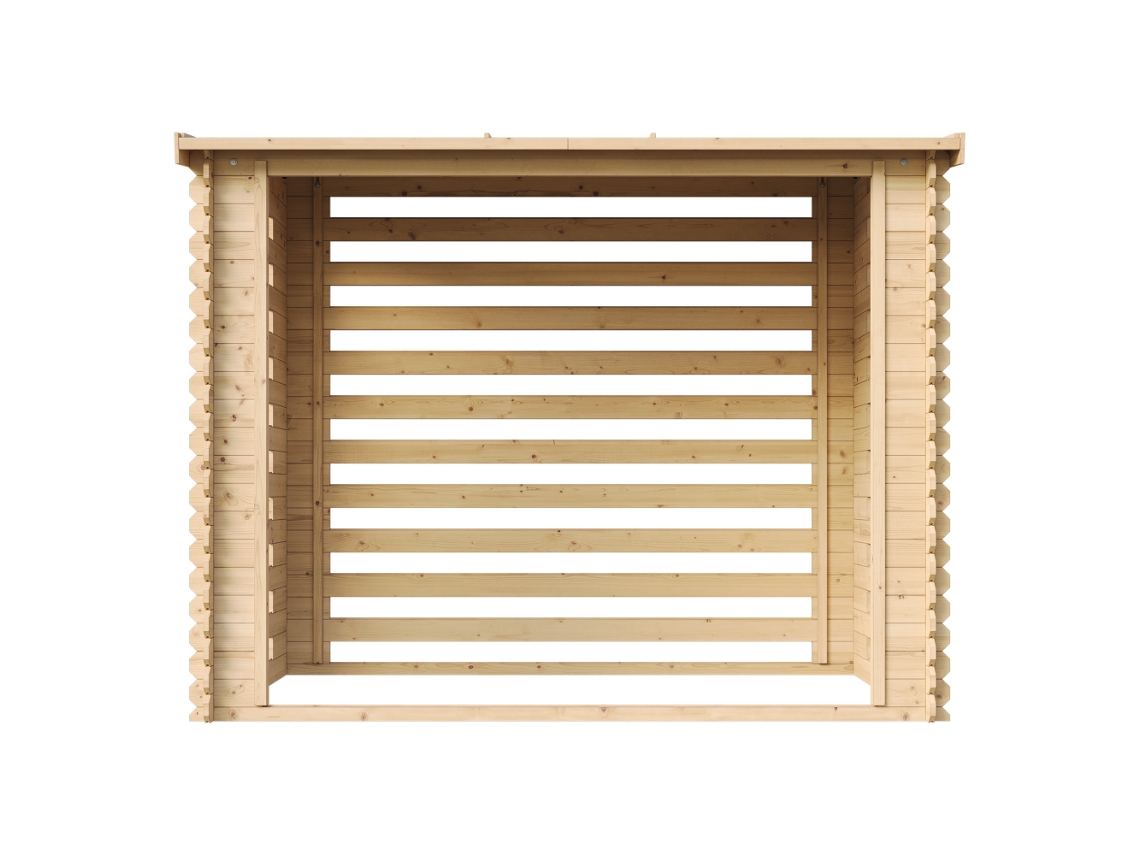 Abrigo para Lenha TIMBELA m²02 com Telhado Impermeável (4-3 M3)