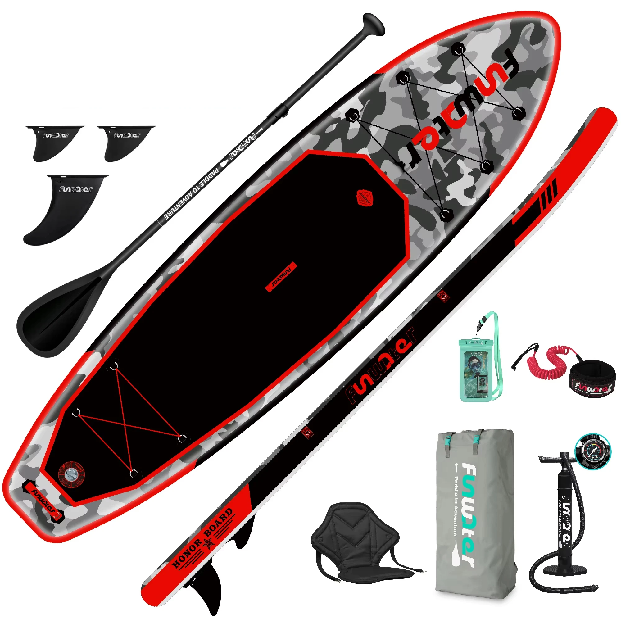 Prancha De Paddle Inflã¡vel, Pvc Durã¡vel, Versã¡til Para Pesca E Passeios, Supfw10b Oem