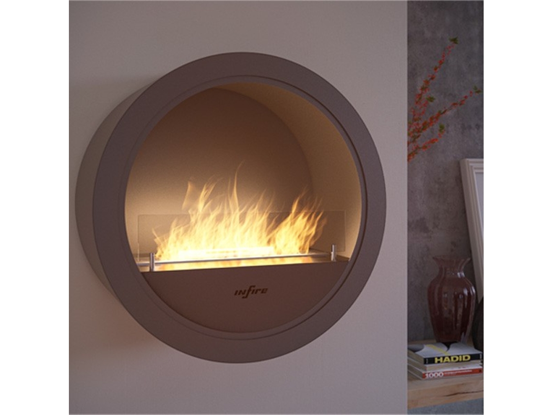 Lareira biológica mural várias cores INCYRCLE WALL Preto OUTINFIRE