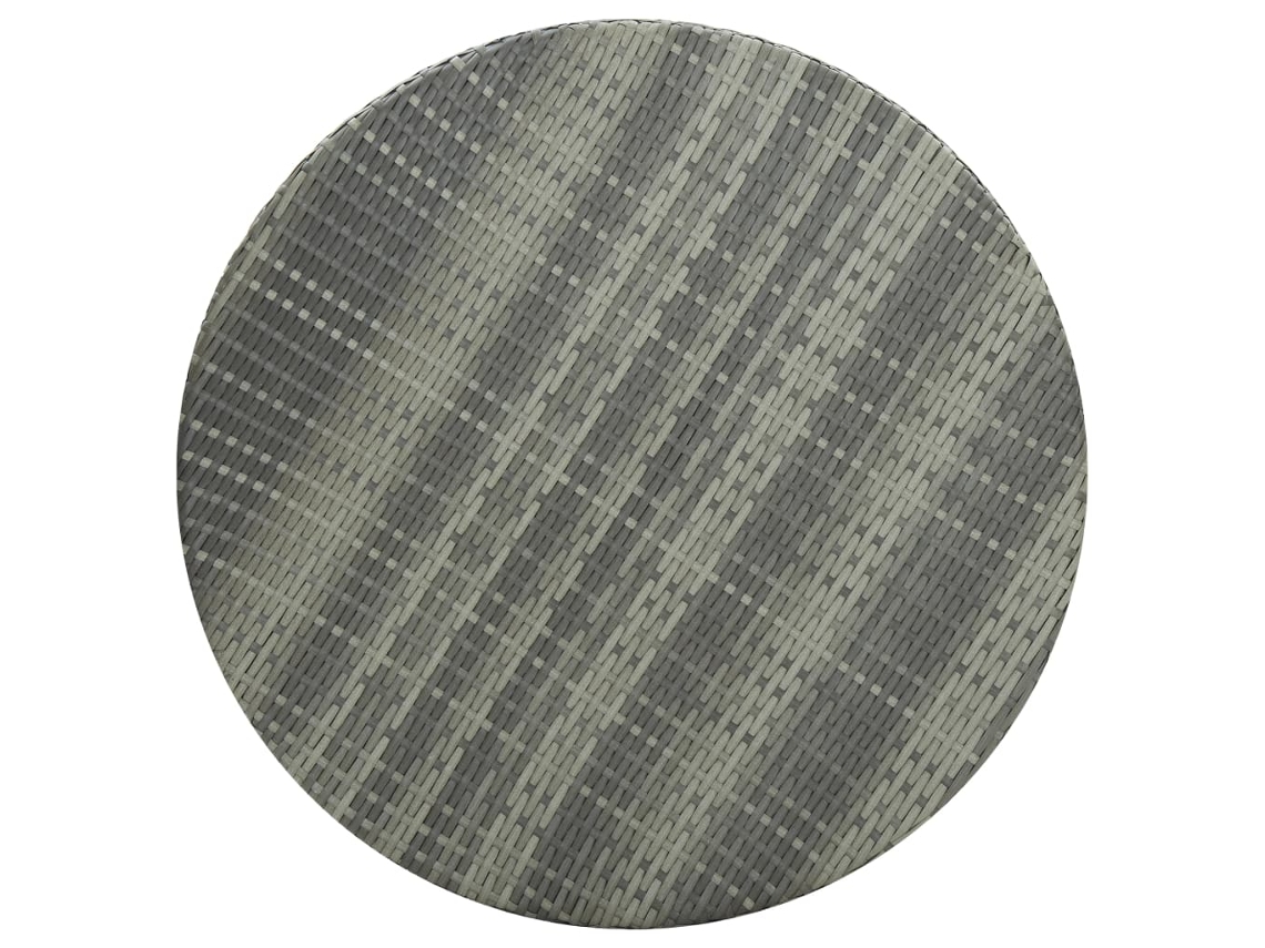 Mesa De Jardim Vime Pe Cinzento 75,5x106 Cm Vidaxl