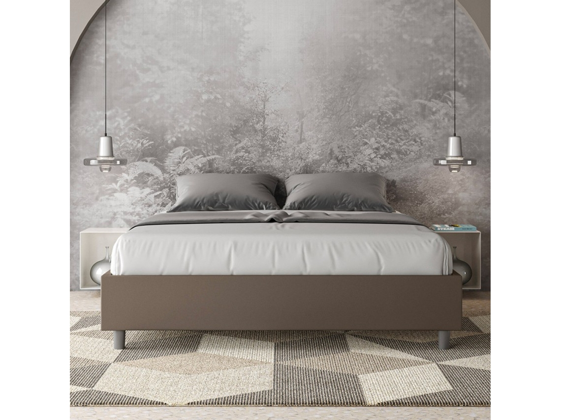 Cama de casal Sommier 160x200 container Azelia M1