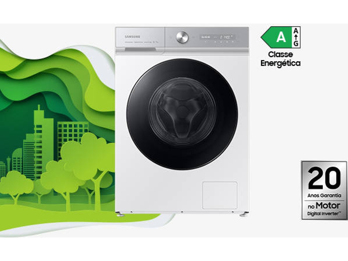 Máquina de Lavar Roupa SAMSUNG WW11BB944DGH (11 kg - 1400 rpm - Branco)