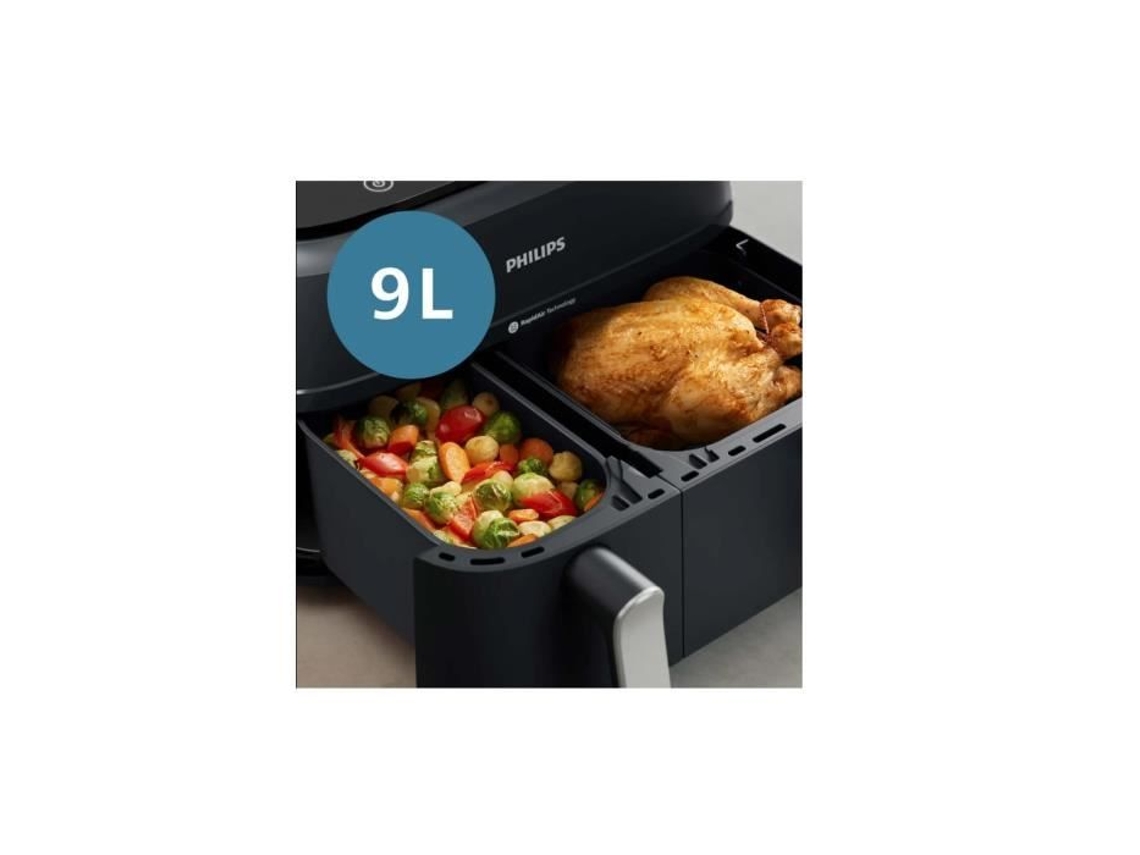 Fritadeira sem Óleo PHILIPS 2750W Na351.00 (9 L - Preto)