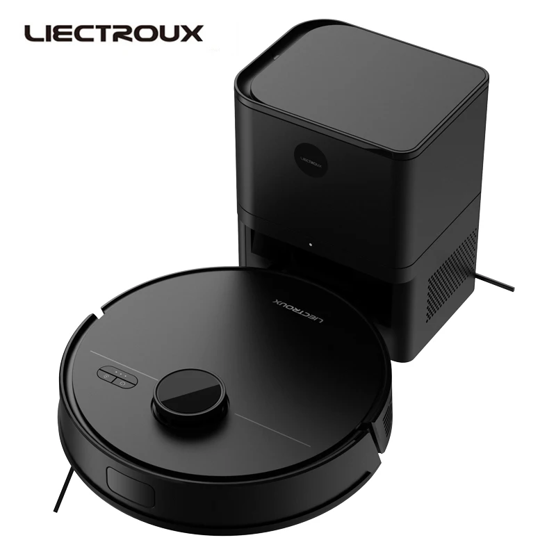 Aspirador De Pó Robô, Navegação Inteligente, Forte Poder De Sucção, Preto Oem