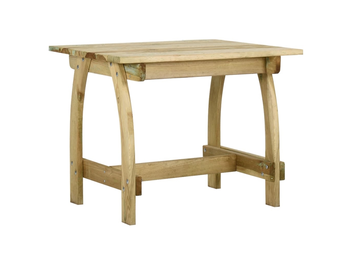 Mesa De Jardim | Mesa De Exterior 110x74x75 Cm Madeira De Pinho Impregnada Lovely Home