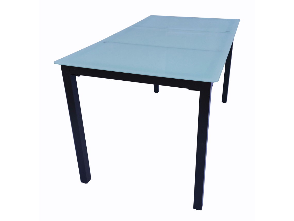 Mesa De Jardim De Vidro Em Alumínio Mesa De Varanda 140x80 Vcm