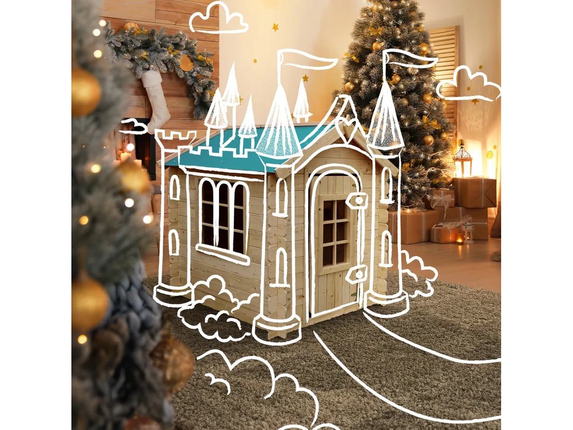 Abrigo para Crianças TIMBELA Cabana Para Crianças 1m² 114x111xh121 cm M570Z-1