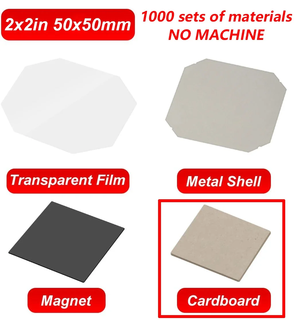 Máquina de fabricação de ímãs de geladeira personalizável e fácil de usar com 1000 ímãs de papelão OEM.