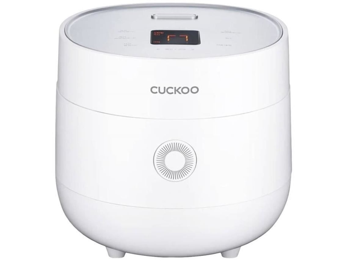 Cuckoo CR-0675F Cozedor de Arroz Branco Mate com ecrã, com Copo Medidor, Função Cronómetro